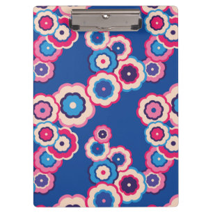 Porte-bloc Floral rétro coloré des années 60