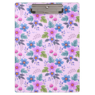 Porte-bloc Floral Rose Violet Fleurs Motif-36841