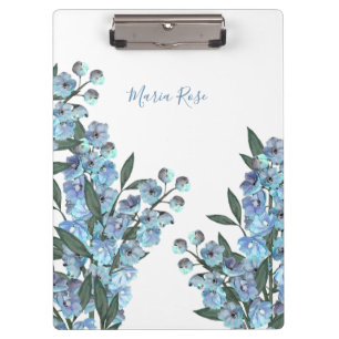 Porte-bloc Floral Simple élégant Jardin Bleu Delphinium
