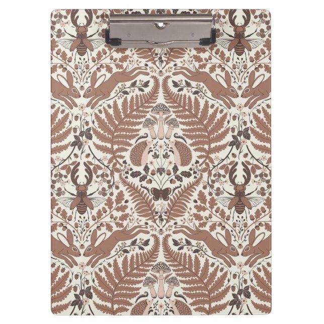 Porte-bloc Forêt de mousse de Mocha/Bois et plantes (Devant)