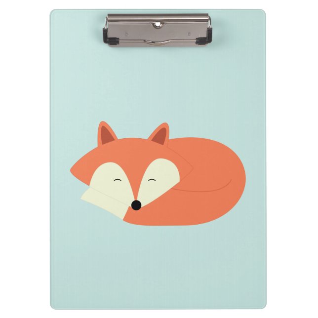 Porte-bloc Fox rouge somnolent (Devant)