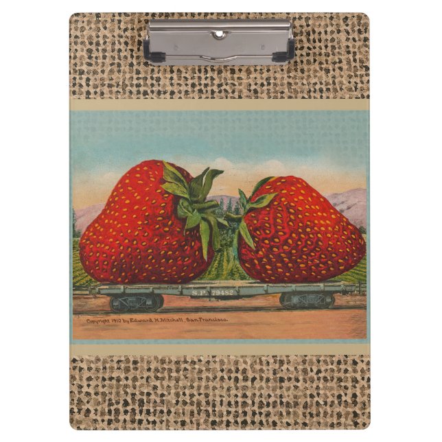 Porte-bloc Fraises Giant Fruit Antique Fruit Amusant (Devant)