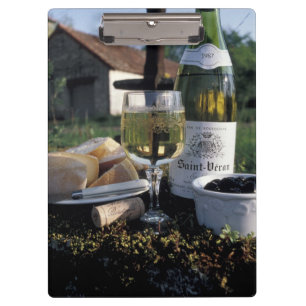 Porte-bloc France, Bourgogne, Chablis. Vin local et