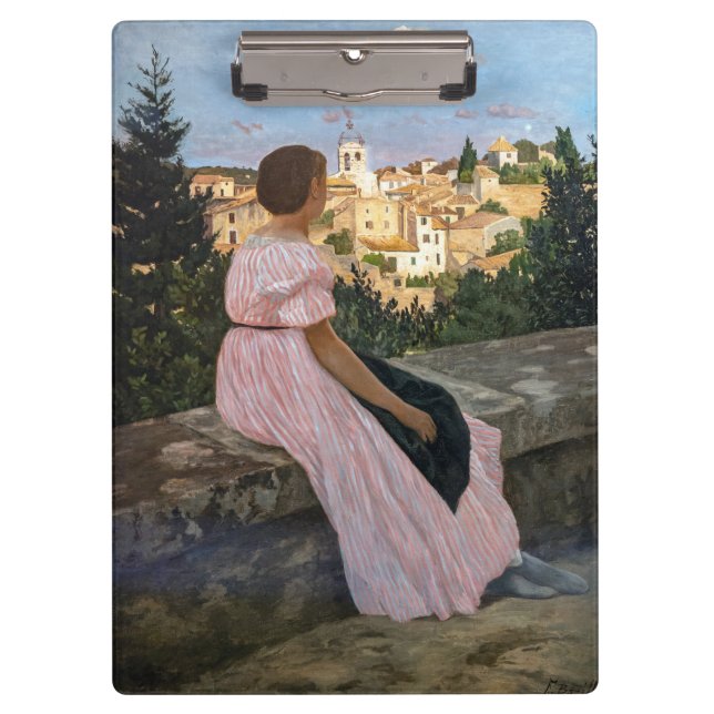 Porte-bloc Frederic Bazille - La robe rose (Devant)