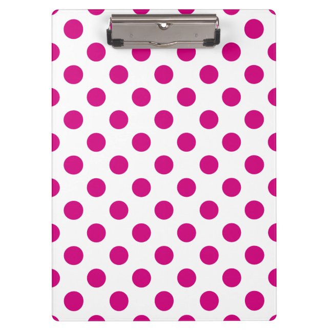 Porte-bloc Fuchsia polka (Devant)