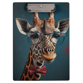 Porte-bloc Funky Giraffe Hipster Funky Portraits d'animaux