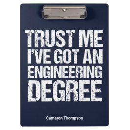 Porte-bloc Funny Engineering Graduation Custom Engineer Blue