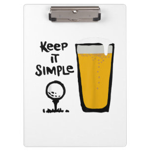 Porte-bloc Garder Il Simples Funny Golf Bière