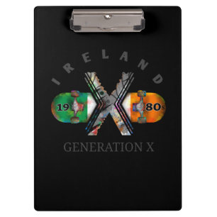 Porte-bloc Génération X Irlande des années 1980Skateboard