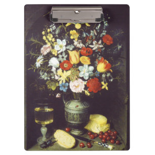 Porte-bloc Georg Flegel Gros morceau de fleurs (en niche)