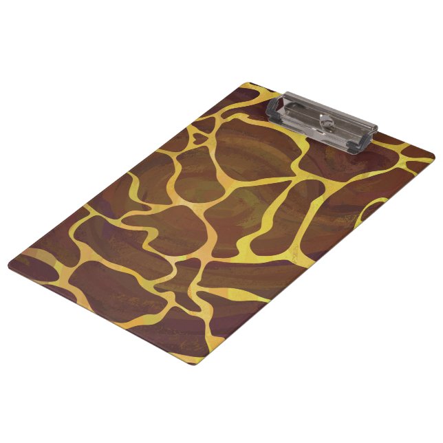 Porte-bloc Giraffe Brown et jaune (Incliné)