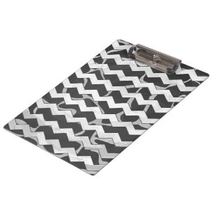 Porte-bloc Giraffe noir et gris Chevron Motif