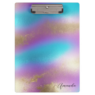 Porte-bloc Glam arc-en-ciel Iridescendant