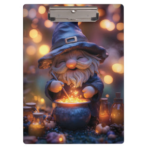 Porte-bloc Gnome souriant Stirring Magic Pot