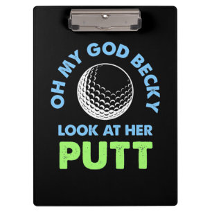 Porte-bloc Golfer Oh Mon Dieu