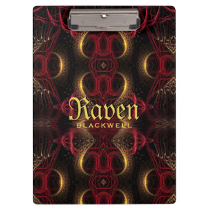 Porte-bloc Gothique Valentine Gold Hearts Dark Arts