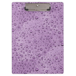 Porte-bloc gouttelettes d'eau violette