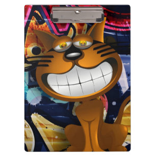Porte-bloc Graffiti Art Chat souriant