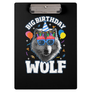 Porte-bloc Grand Loup d'anniversaire pour les loups
