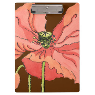 Porte-bloc Grande fleur rose avec l'arrière - plan