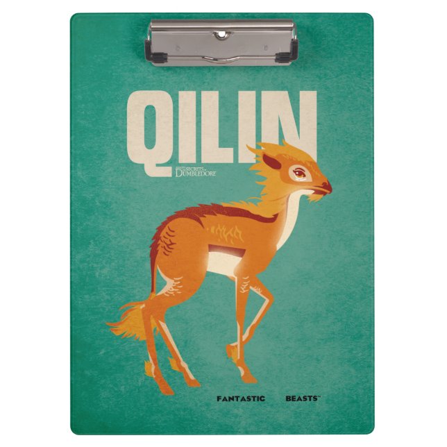 Porte-bloc Graphique Vintage Qilin (Devant)