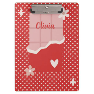Porte-bloc Gras Red Heart Love Design - Parfait pour Gi perso