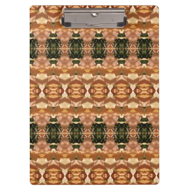 Porte-bloc Green & Amber Ikat 9 (Devant)