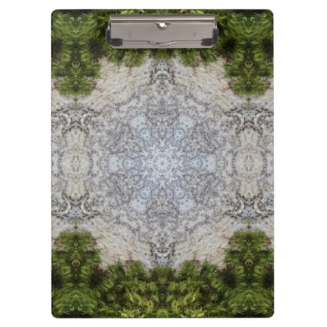 Porte-bloc Green Moss & Earth Nature Art (Devant)
