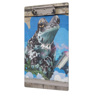 Porte-bloc Grenouille cool entre les boîtes de Spray