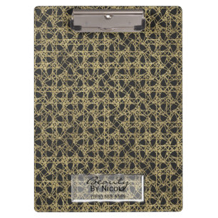 Porte-bloc Griffure dorée Glamour moderne