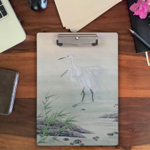 Porte-bloc Grues dans la rivière Chinoise
