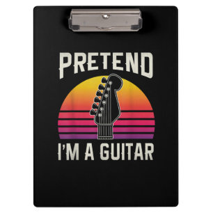 Porte-bloc Guitariste Prétendre Que Je Suis Un Anniversaire G