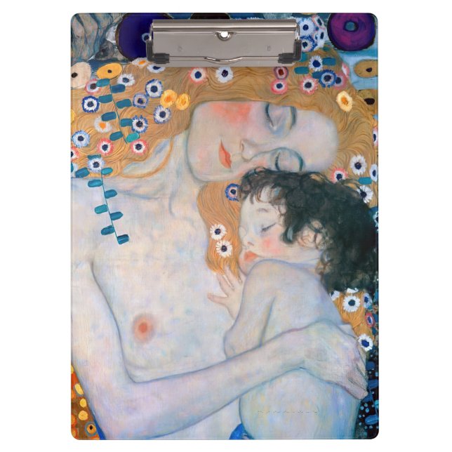 Porte-bloc Gustav Klimt - Mère et Enfant (Devant)