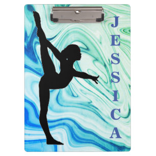 Porte-bloc Gymnastique bleu / Porte - bloc vert