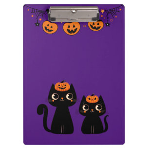 Porte-bloc Halloween/Automne/Automne/citrouille/chat