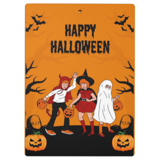 Porte-bloc Halloween épouvantable – Citrouille, Fantôme &