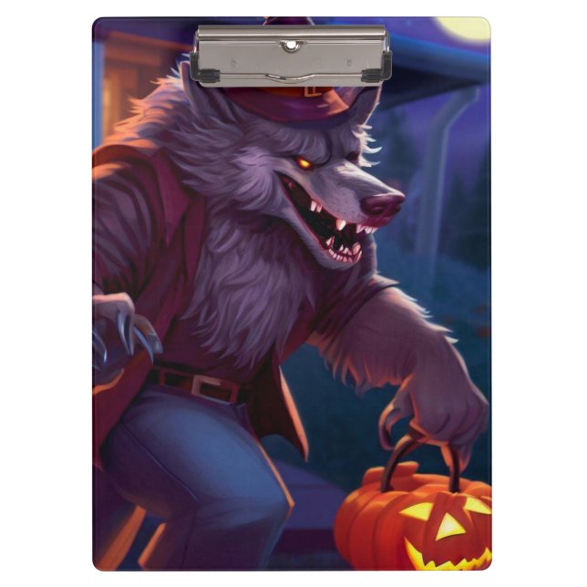 Porte-bloc Halloween/loup-garou/automne/automne (Devant)