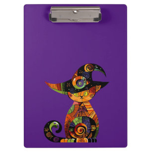 Porte-bloc Halloween/mystique/chat/chute