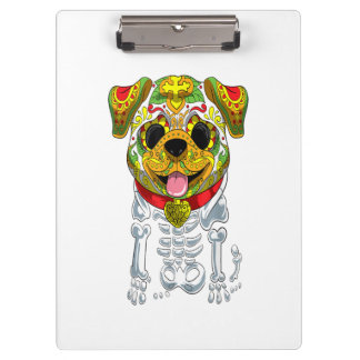 Porte-bloc Halloween Sugar Skull Bulldog Gift