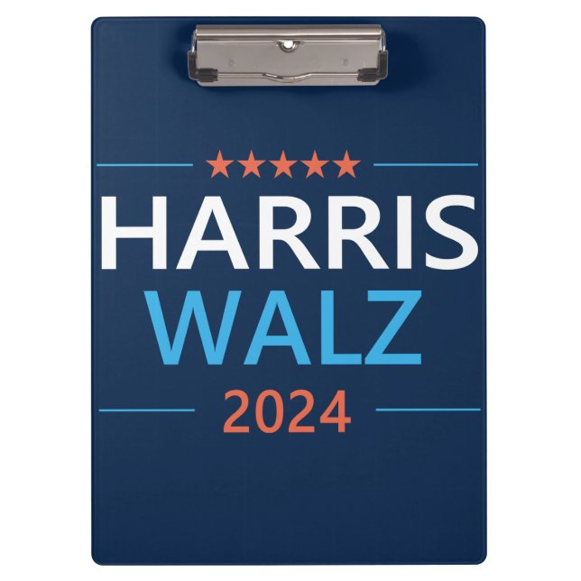 Porte-bloc Harris Walz 2024 pour le président (Devant)