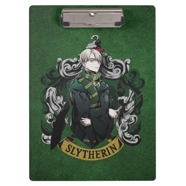Porte-bloc HARRY POTTER™ | Anime Draco Malfoy House Crest (Devant)