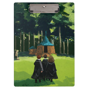 Porte-bloc HARRY POTTER™, Ron, & Hermione à Hagrid's Hut