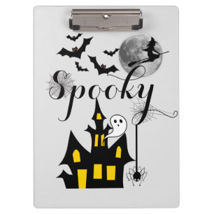 Porte-bloc Hauné House Flying Witch Halloween Éffrayant