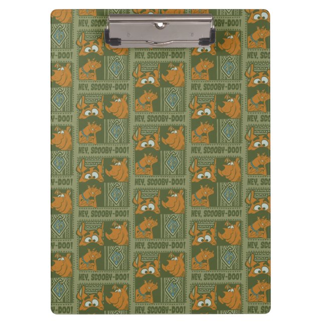 Porte-bloc Hey Scooby-Doo Carré tribal Graphic (Devant)