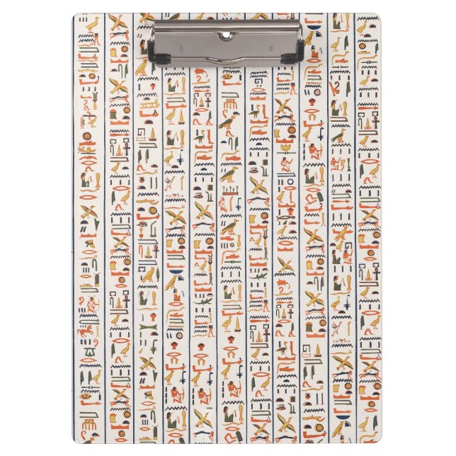 Porte-bloc hiéroglyphes de l'ancienne égypte motif histo (Devant)