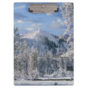 Porte-bloc Hiver dans le parc national de Yellowstone, Wyomin