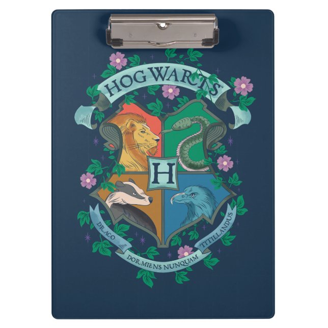 Porte-bloc HOGWARTS™ Floral Crest (Devant)