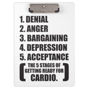 Porte-bloc Humour de gym - Cardio