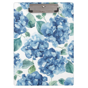 Porte-bloc Hydrangea Blues Motif de fleurs Fleurs en aquare