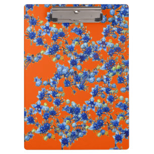 Porte-bloc hydrangea orange et bleu
